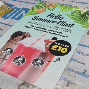 Drinks Poster Printing - Professional Printing Shop in Birmingham UK - Home